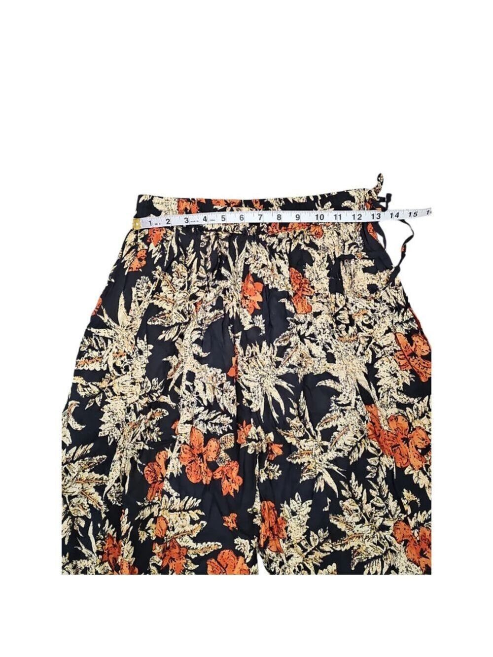 Raga Island Fever Floral Wide Leg Boho Pants Sz S - Picture 4 of 10
